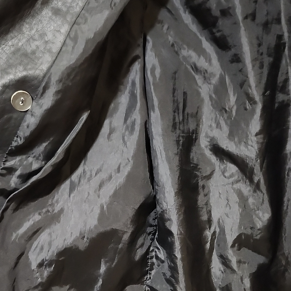 Toxik3 Black Faux Leather Jacket - Picture 8 of 9